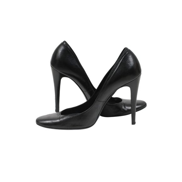 Pierre Hardy Womens Pumps Size US9 EU39 Black Leather Round Toe 110mm Heels - Picture 9 of 10